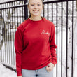 Load image into Gallery viewer, Ruby Embroidered Crewneck