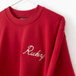 Load image into Gallery viewer, Ruby Embroidered Crewneck