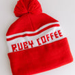 Load image into Gallery viewer, Ruby Coffee Pom Hat