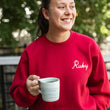 Load image into Gallery viewer, Ruby Embroidered Crewneck
