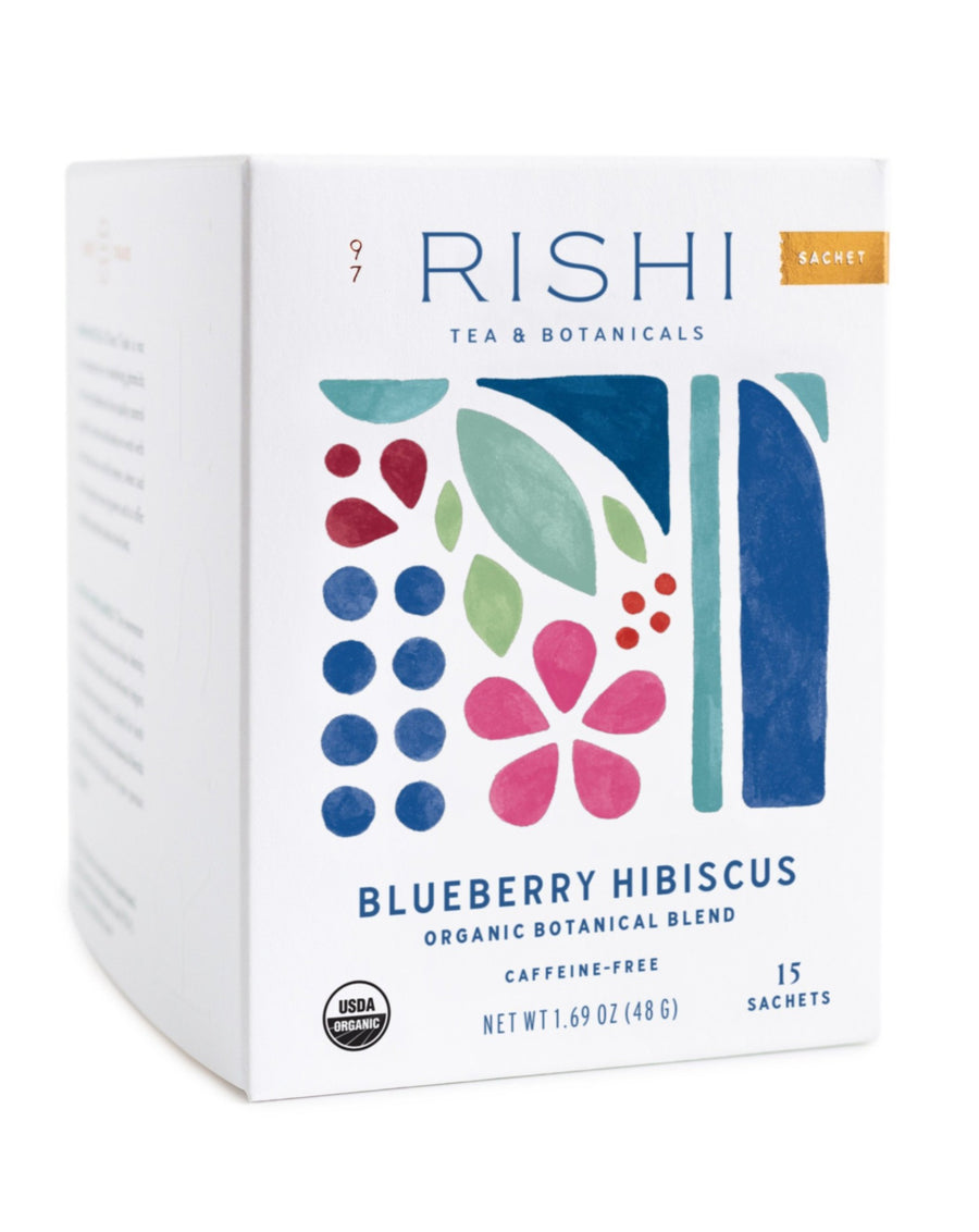 Rishi Organic Blueberry Hibiscus Tea Sachets