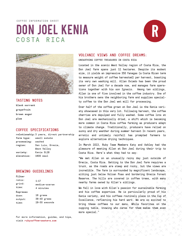 Costa Rica Don Joel Kenia