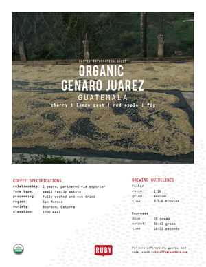 Organic Guatemala Genaro Juarez