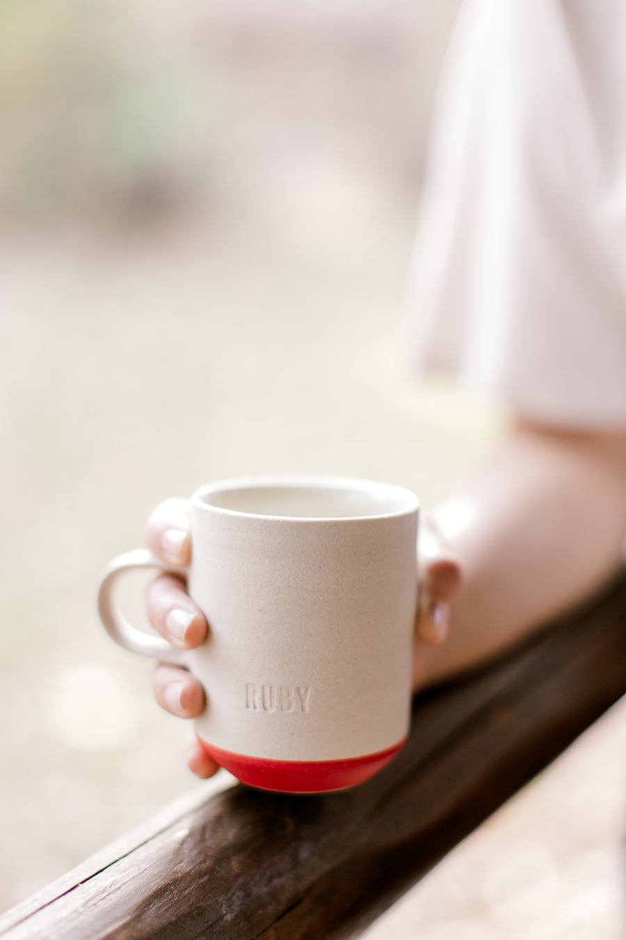 Handmade Ruby PKK Coffee Handle Mug