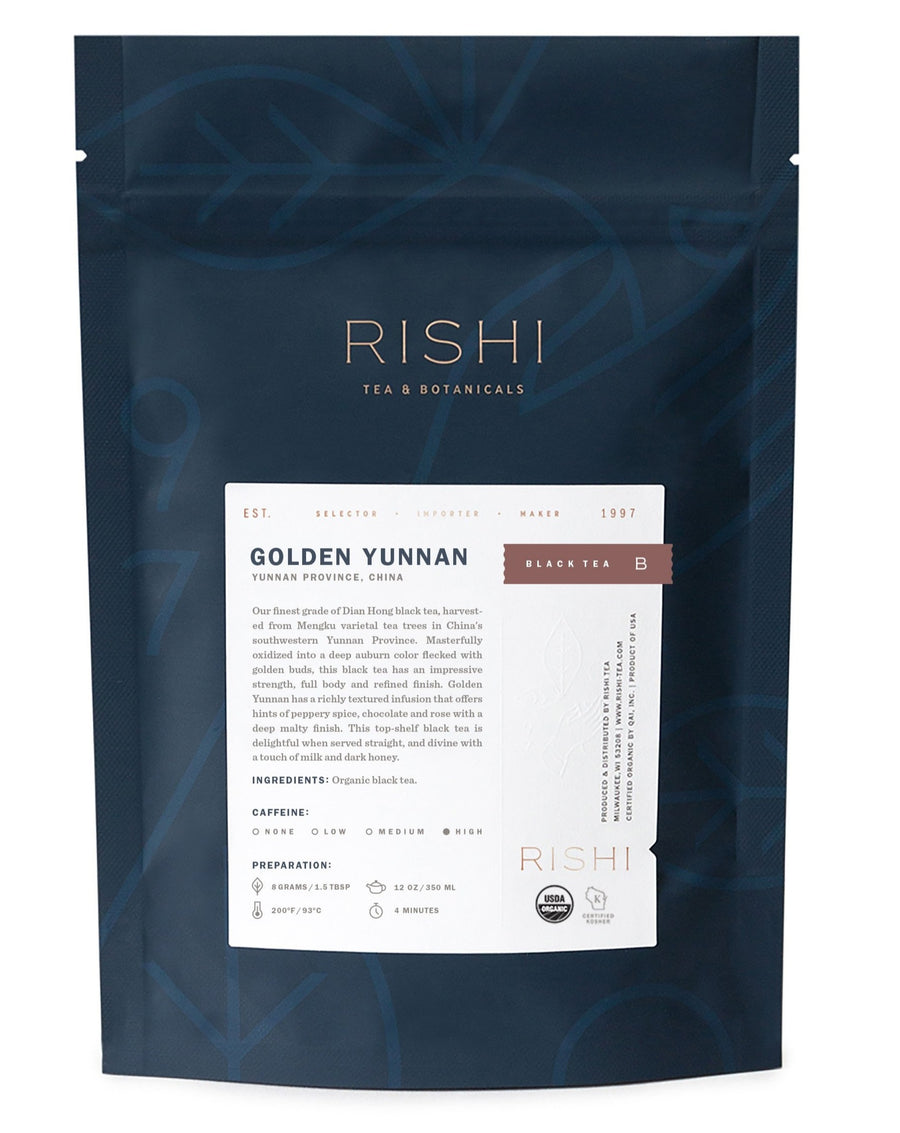 Rishi Organic Golden Yunnan Loose Leaf Tea