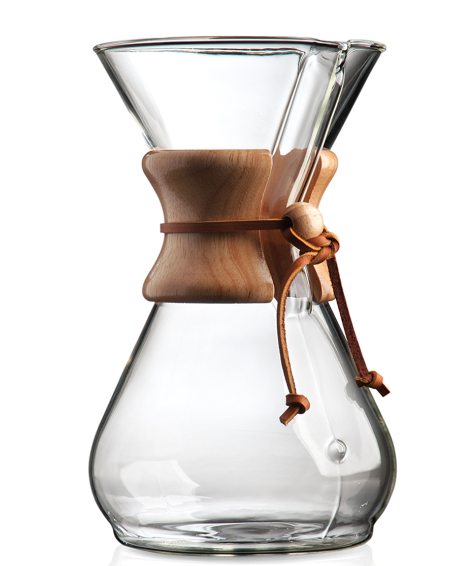 Chemex Ottomatic Elegant Design Coffee Maker Set w 6 Cup Glass