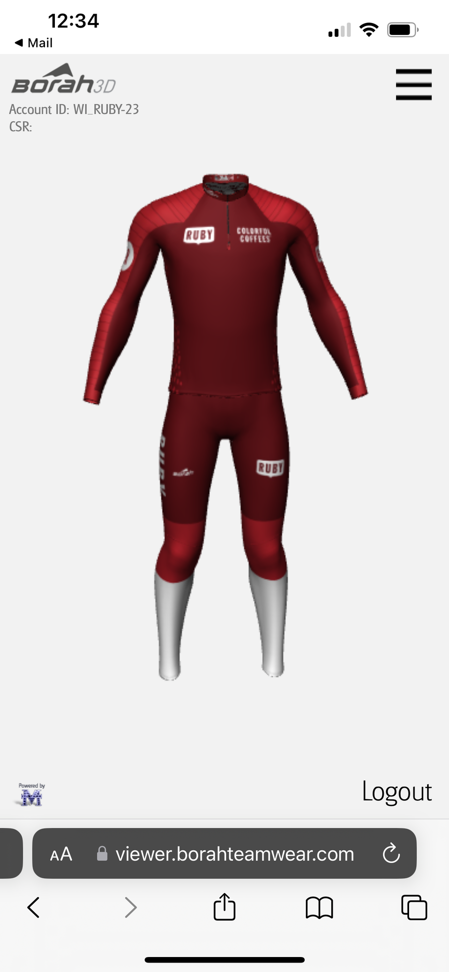 Ruby Ski Suit - custom